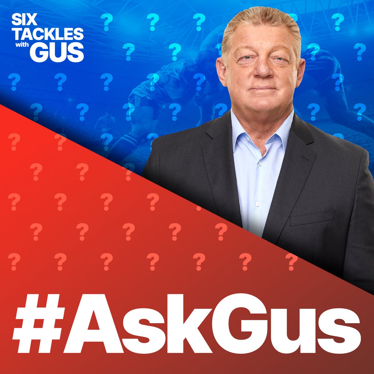 Got a question for @PhilGould15? 🤔

Drop them below with #AskGus and listen to the 'Six Tackles with Gus' podcast each Wednesday to have YOUR question answered. 👇

#9WWOS #NRL