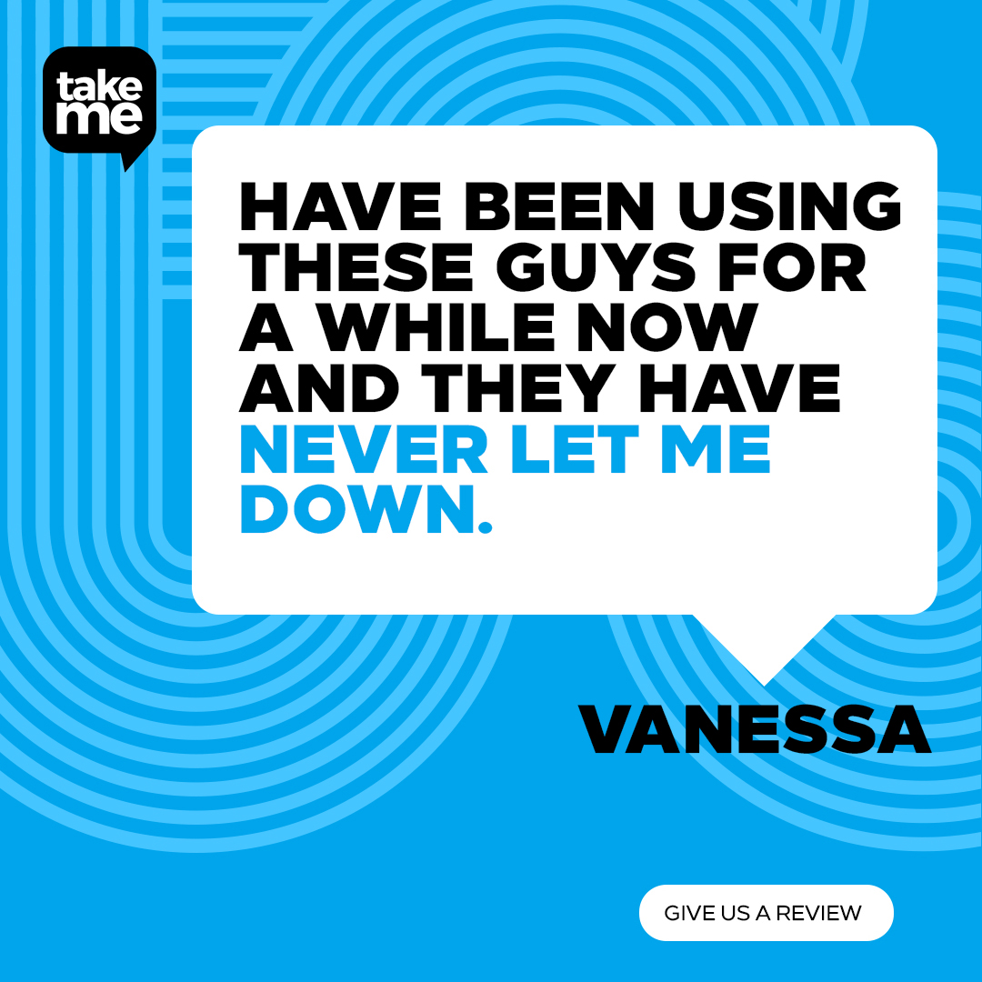 “Never let me down” … thanks Vanessa for your kind feedback. We try our best to get the pickup and drop off’s done right for everyone, so we are pleased you are happy with our drivers. Pre-booking your taxi by calling us or downloading our phone app. #TakeMe #Taxis