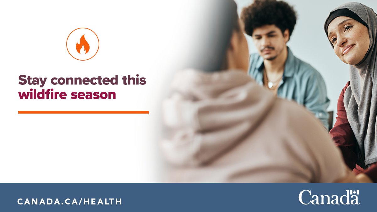 When there are #wildfires and #WildfireSmoke, it is important to take care of both your physical and  #MentalHealth. Stay in contact with loved ones for support. If you are having trouble coping, you can find free, credible resources here: ow.ly/eP9x50RKanM