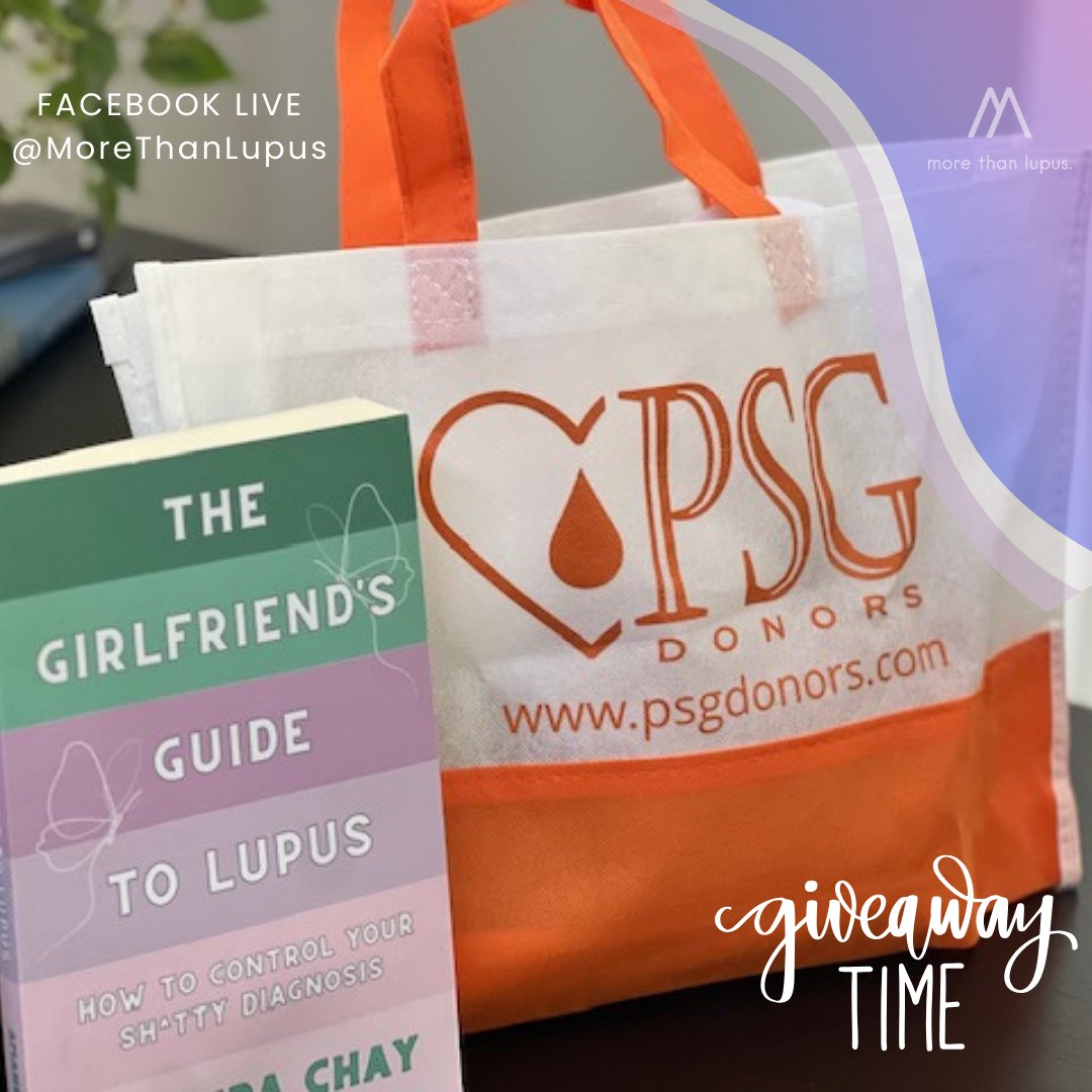 Join us on Monday, May 20th with our special guest Anita Noble Love! Anyone who shares the chat will be entered to win a copy of 'The Girlfriend's Guide to Lupus' and a #LupusAwarenessMonth swag bag by @psgDonors like includes all sorts of fun goodies! See you at 11:00 AM PST!