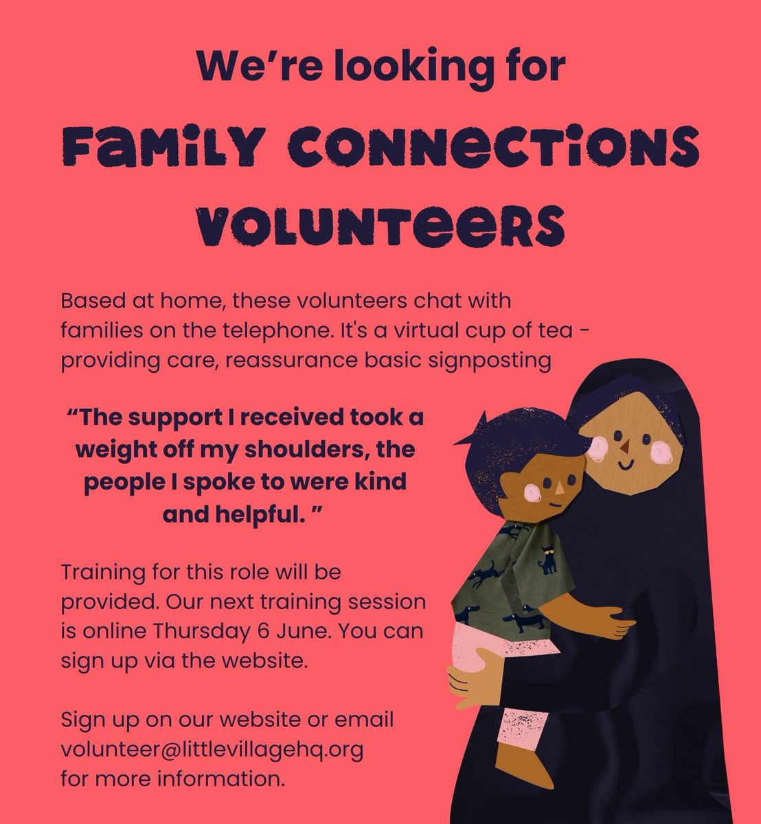 Volunteer Opportunity at Little Village

Join Family Connections volunteers at Little Village and make a real impact while learning new skills! Full training provided.

See flyer for details 👀
#VolunteerOpportunity #CommunityImpact #LittleVillage #MakeADifference #LearnAndGrow