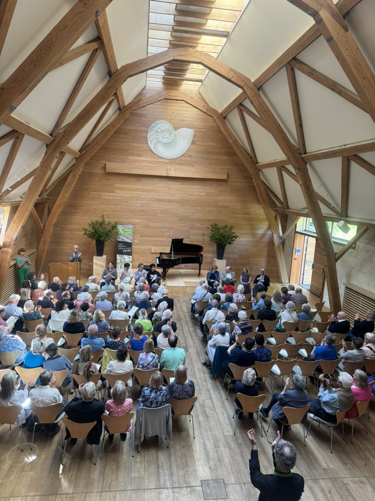 A beautiful day at lovely @Sheepdrove for the annual Piano Competition, now in its 15th year. Catch the winner’s lunchtime concert tomorrow at the @CornExchange