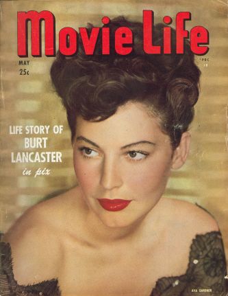 Ava Gardner on Movie Life in May 1948