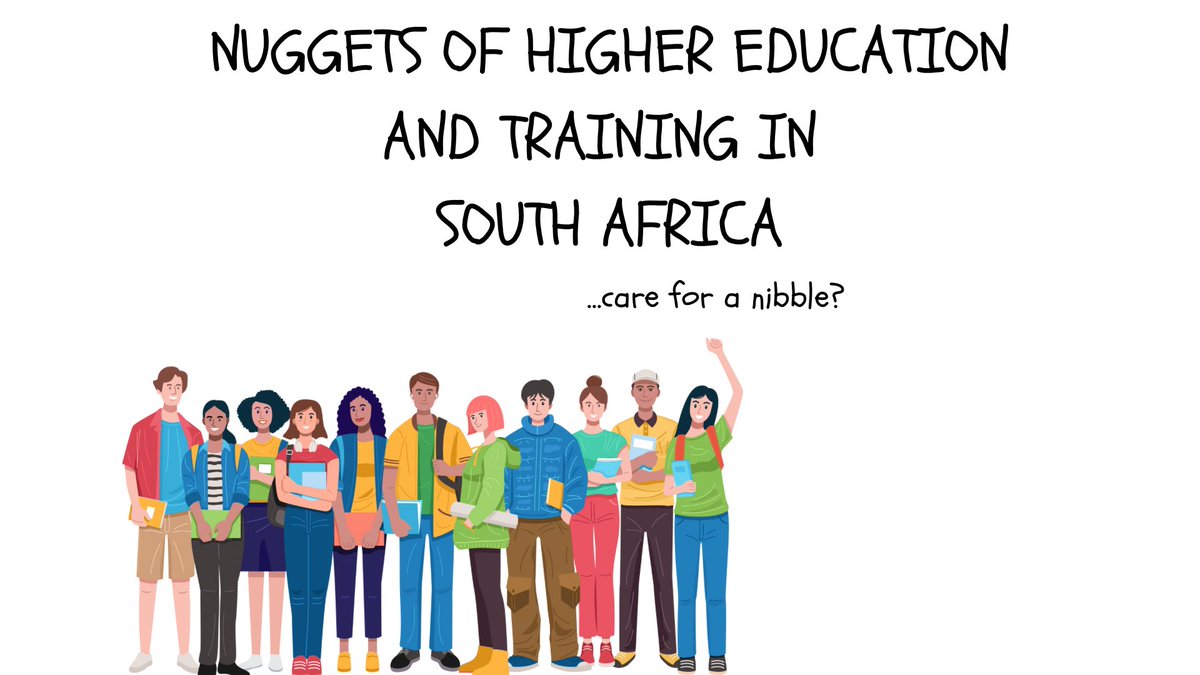 High T'Ed 03☕️📚❤️
Higher Education& Training is broad and complex. The focal point of this education system is the higher institutions namely: university and college. Most of these institutions are public.
#EducationCannotWait #EducationForAll #CPUTMedia #CPUTMediaCreatives
