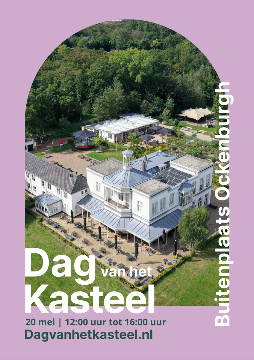 Nog geen plannen voor vandaag? Het is #DagvanhetKasteel en als een van de Zuid-Hollandse erfgoedlocaties doen wij mee. Beleef het verhaal van Buitenplaats Ockenburgh en geniet van activiteiten. villaockenburgh.nl/events/dag-van…