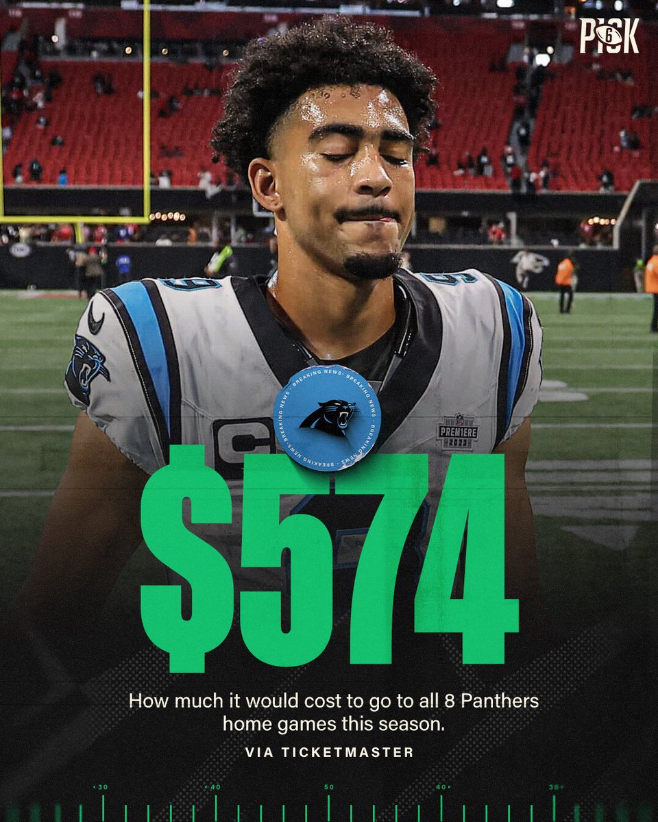 thepick6com's tweet image. Most expensive game on their schedule is the Chiefs at $190 a ticket.