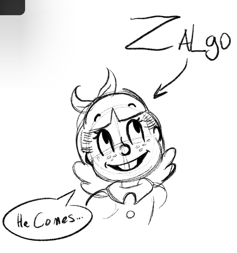 Pep doodle, cuz i miss my rotten child #zalgo #creepypasta, image size:982x1048