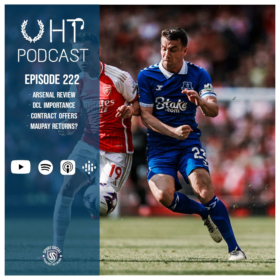 🚨🚨 EPISODE 222 OUT NOW 🚨🚨 @Baines3, @LeePazzini and Pete 🔵 Arsenal Review 🔵 DCL Importance 🔵 Contract Offers 🔵 Maupay Returns? 🔗 linktr.ee/uhtpodcast #UHTPodcast #EFC #COYB #Everton