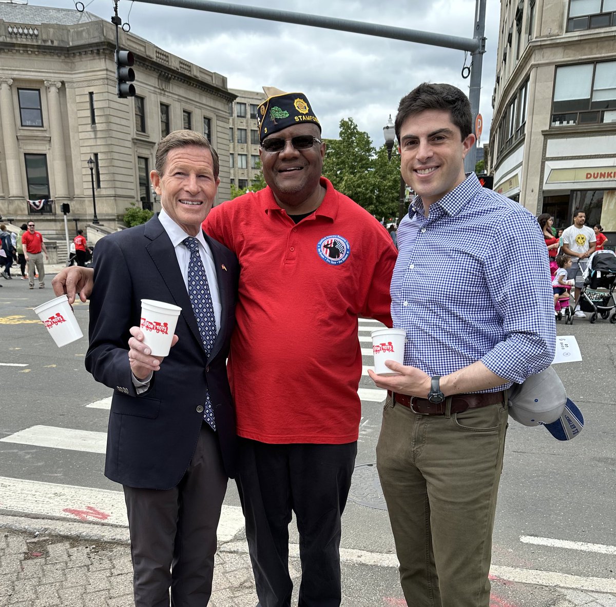 Great to see so many friends for today’s Stamford #MemorialDay parade and ceremony. Thanks to all who helped us honor the fallen, and who’ve helped build Veterans Park into the beautiful place it is today.