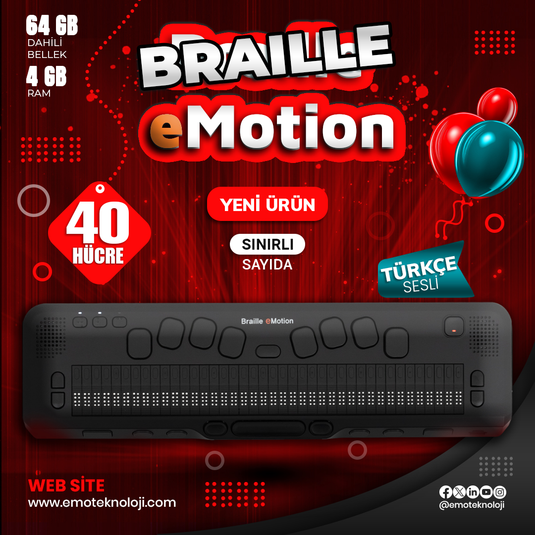 Şimdiye kadar ki tüm Braille ekranları unutun, Braille eMotion'a hazırlanın! Çok yakında... ⚠️ #görmeengelliler #körler #kabartmaekran #brailleyazı #braille #görmeengellileriçin