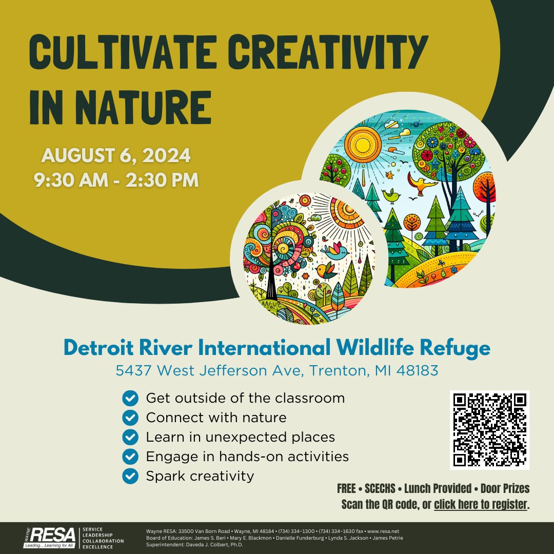 Join us for a creative day of outdoor learning and technology integration. bit.ly/3WJkf9j @WayneRESA #REMCrits #MichEd