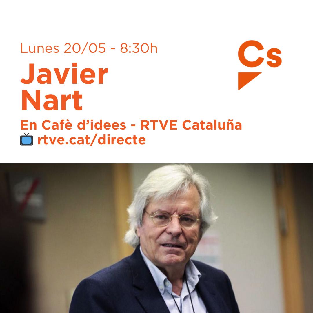 Gran inicio de semana con la entrevista a Javier Nart en RTVE.

🗓 Lunes 20 de mayo
⏰️ 8:30h
📺 <a href="/cafedidees_rtve/">Cafè d'idees</a> 

Podrás seguirlo en este enlace rtve.cat/directe

Este #9J vota por tí, por Europa.
#EquipoEspaña 🇪🇦🇪🇺