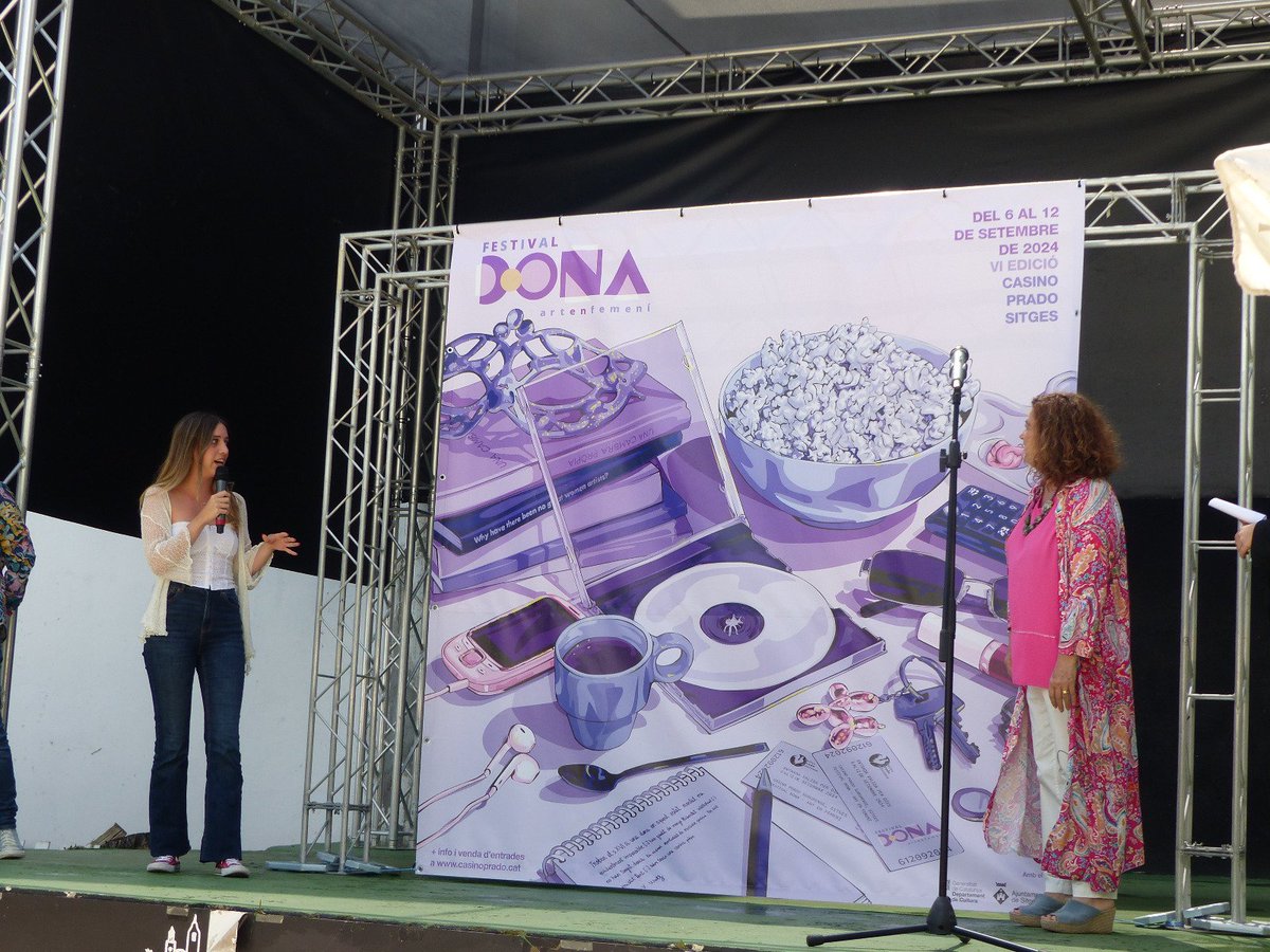 Es presenta la VI edició del Festival Dona-Art en Femení. L'esdeveniment se celebrarà del 6 al 12 de setembre al Casino Prado. 👉sitges.cat/serveis/cultur…