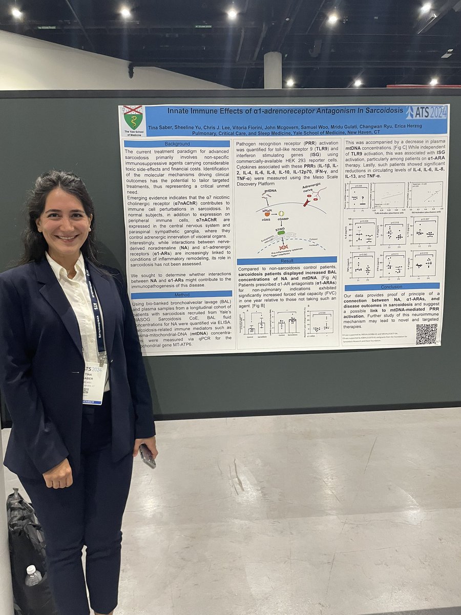 Our fellows and residents are rocking ATS with their poster presents @YalePCCSM #ATS2024