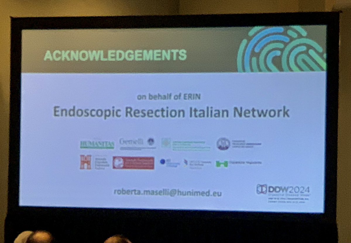 ESD effectiveness and safety as treatment option in high-risk colorectal colitis-associated neoplasia in IBD. Data from the Endoscopic Resection Italian Network presented at #DDW2024 by @robertamaselli1