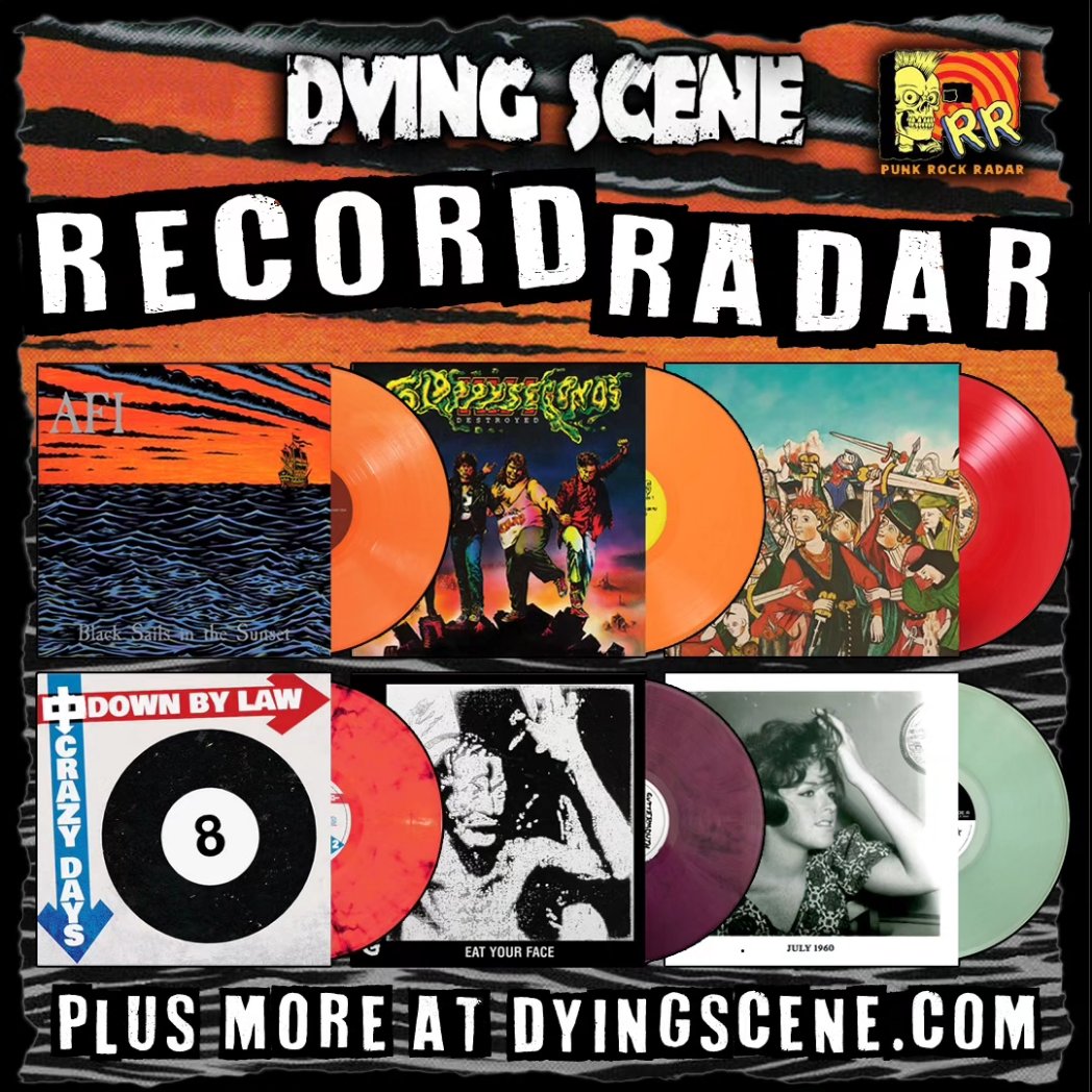 Lots of notable birthdays on this week's Record Radar! AFI's Black Sails in the Sunset turns 35, Sloppy Seconds - Destroyed celebrates its 35th trip around the sun, Guttermouth's Eat Your Face is almost old enough to drink All that and much more 👇 dyingscene.com/ds-record-rada…