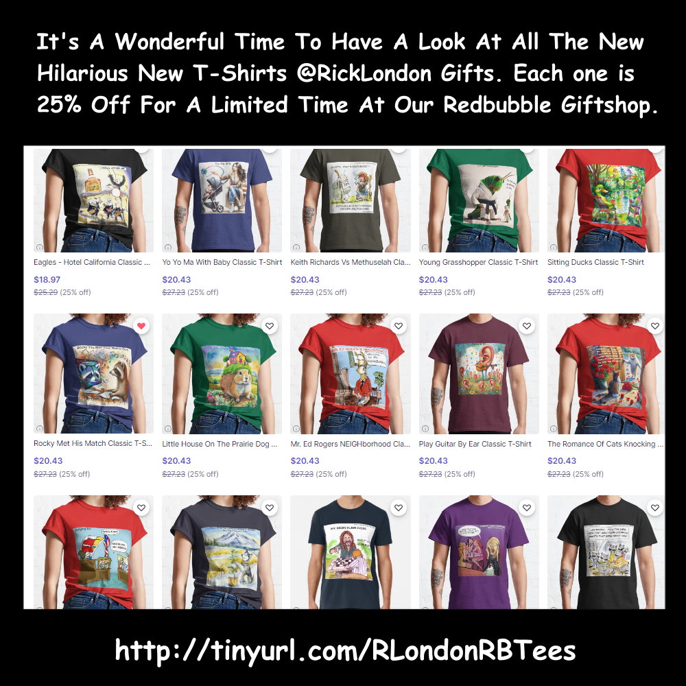 At LT Cartoons And Gifts, we offer top-quality offbeat cartoon Tees that are highly-rated. Visit our Redbubble Giftshop for our latest collection with worldwide shipping and exclusive gift ideas. Find us at buff.ly/3VGKEE3. Add to your favorite T-shirt collection today!