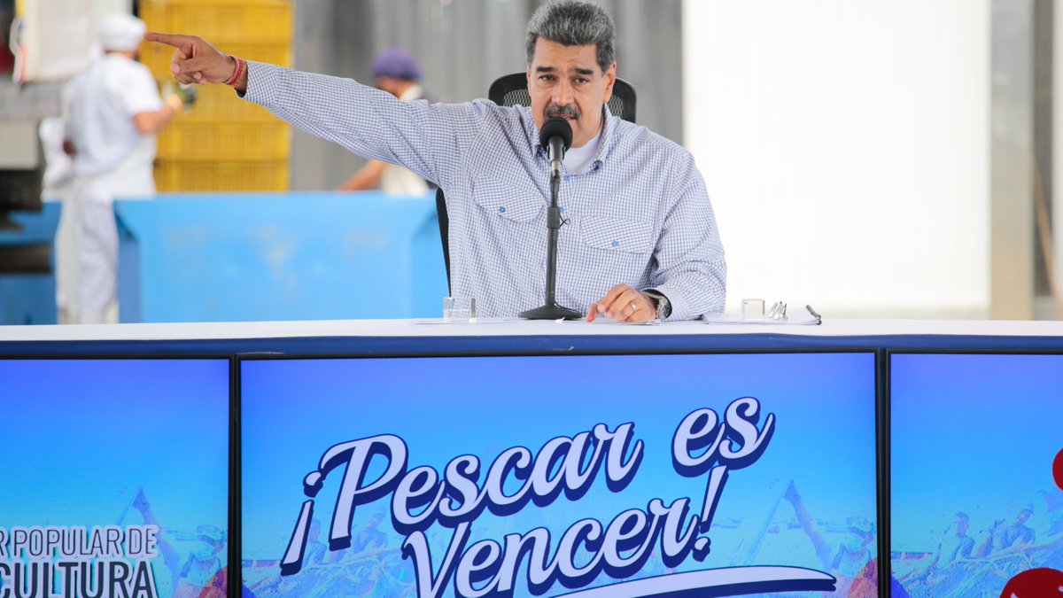 El presidente de Venezuela, Nicolás Maduro, dijo este sábado que prevé un crecimiento de la pesca y la exportación de productos del mar en 2024, cuando espera que el negocio muestre un alza gracias a alianzas con China. #19May #Nacionales