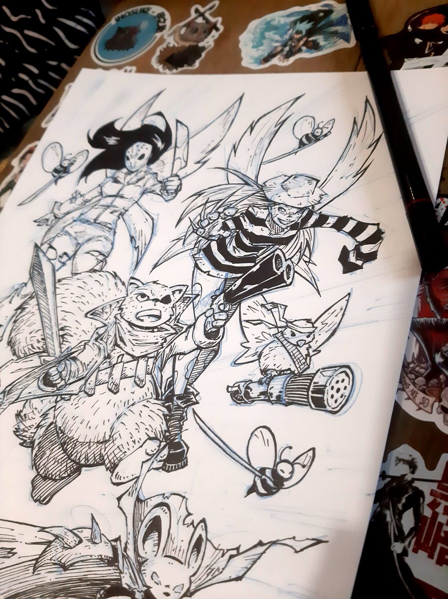 Working on some new "Back to Fairtaylia" pin-ups