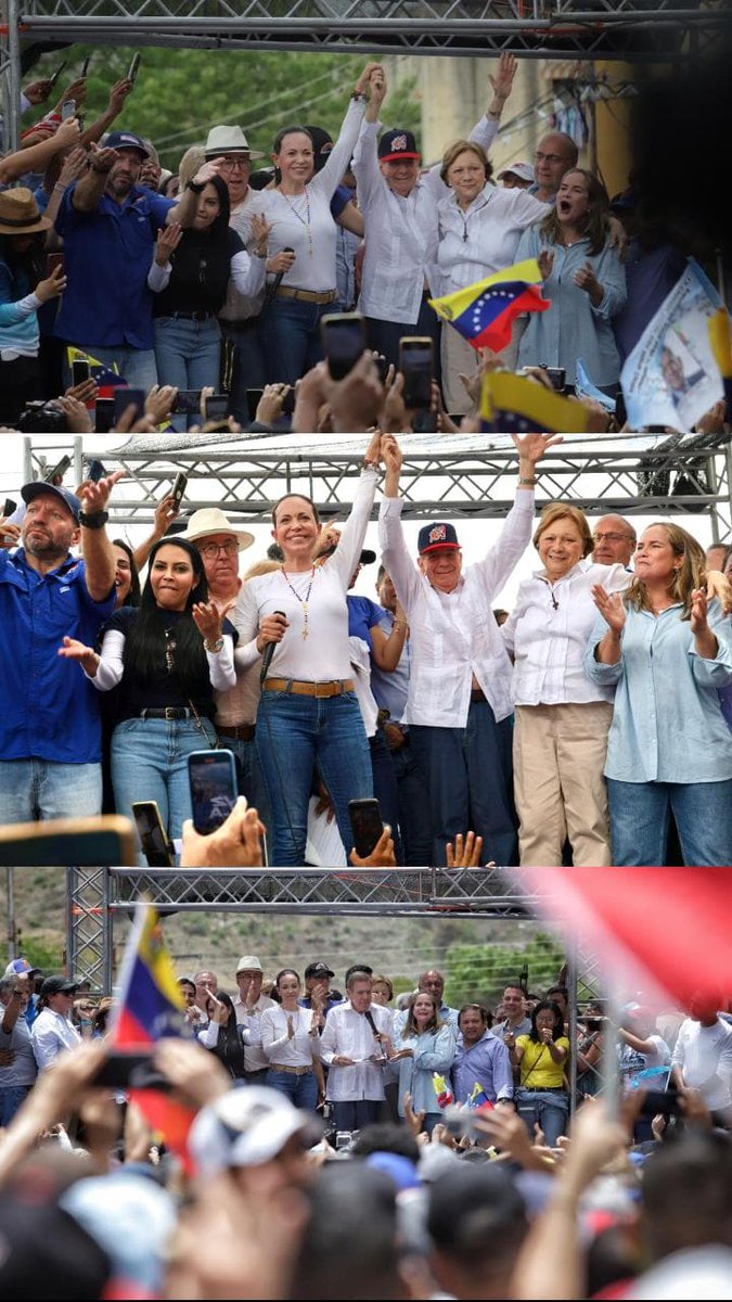 Que toda Venezuela🇻🇪 sepa que estamos trabajando por el mismo sueño. 

✅ Con @EdmundoGU como candidato. 

✅ @MariaCorinaYA como líder de la oposición. 

✅ Y nuestra fuerza... Lo vamos a lograr. 
#ConVZLA🇻🇪☆★☆★☆★☆600K⃤ 
#19May 
@ConVzlaComando @RGarciaMarvez 
✓#MCM2024