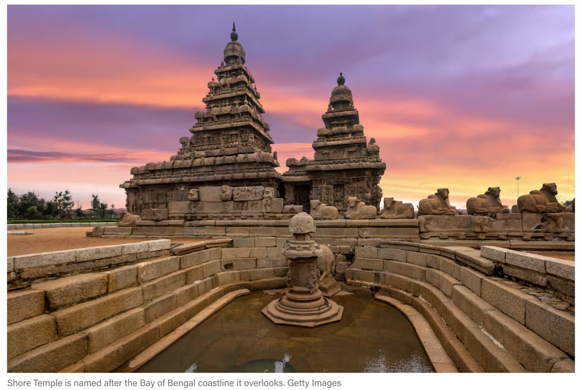 India’s 'underwater' temple in Chennai is country's first green energy tourist attraction Unesco World Heritage site Shore Temple is powered by solar energy and offers reverse osmosis-derived drinking water thenationalnews.com/travel/2024/05…