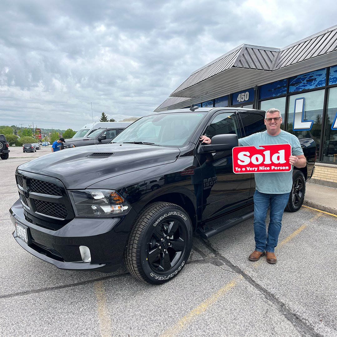 Big cheers to Bruce on taking home his stunning 2023 Ram 1500 Classic! May your new truck be the start of many thrilling escapades and joyful rides. Safe travels and enjoy every mile in style!

#Orillia  #family  #muskoka  #midland  #barrie  #buyerschoice  #ram  #ram1500