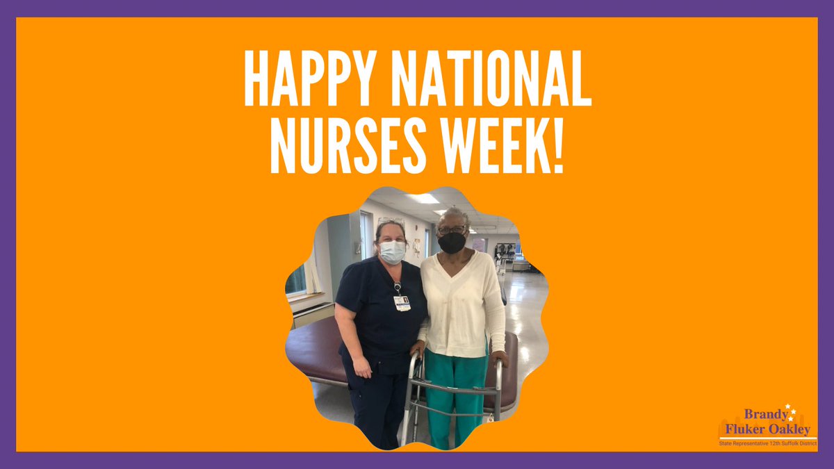 It’s #NationalNursesWeek! Thank you to all the nurses in the #12thSuffolk and throughout the Commonwealth who serve our community in times of crisis and for our day-to-day health care needs. Take some time this week to thank a nurse in your life! 
.
#mapoli #bospoli