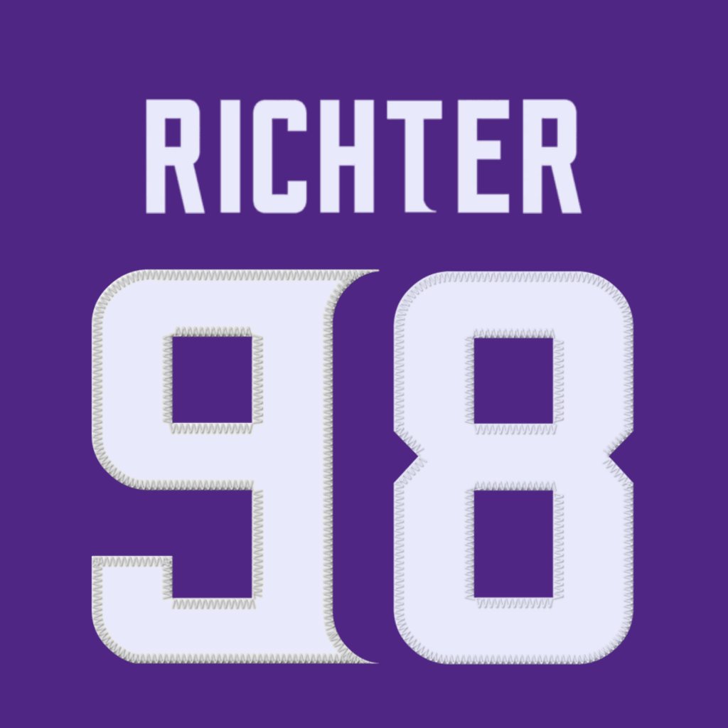 Minnesota Vikings EDGE Bo Richter (@Borichterr) is wearing number 98. Last assigned to D.J. Wonnum. #Skol
