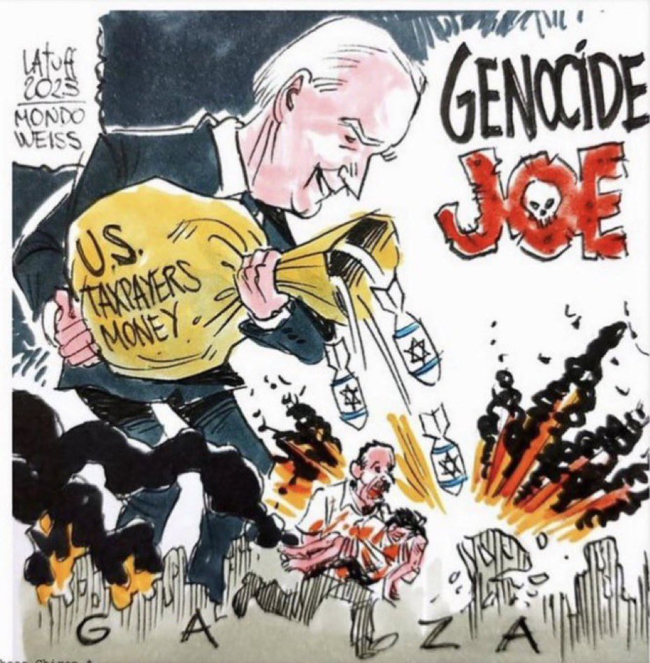 Genocide Joe is responsible for #RafahHolocaust

Genocide Joe is a war criminal.