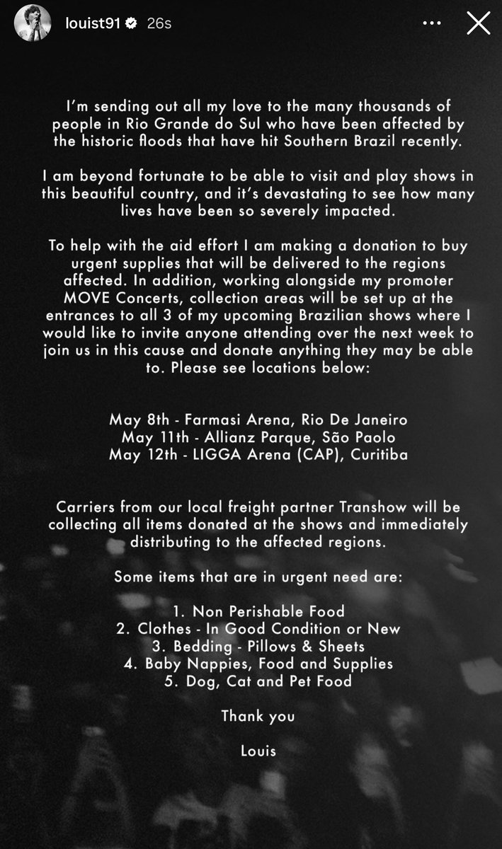louistbr's tweet image. 🚨 AJUDARS • LOUIS VIA STORIES!
