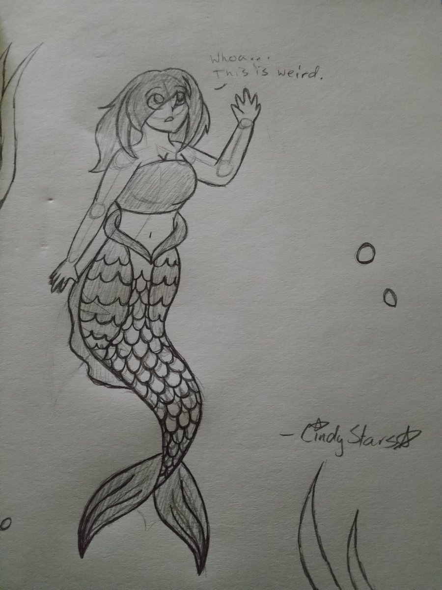 Just one more doodle for today, well, something for @LunaDJ8 I may redraw digitally eventually.
#mermay #Mermaid #piratesofthecaribbean