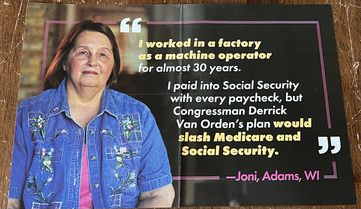 I hope postcards like this are going out to every Republican district in the country. Because Social Security is on the line in 2024.