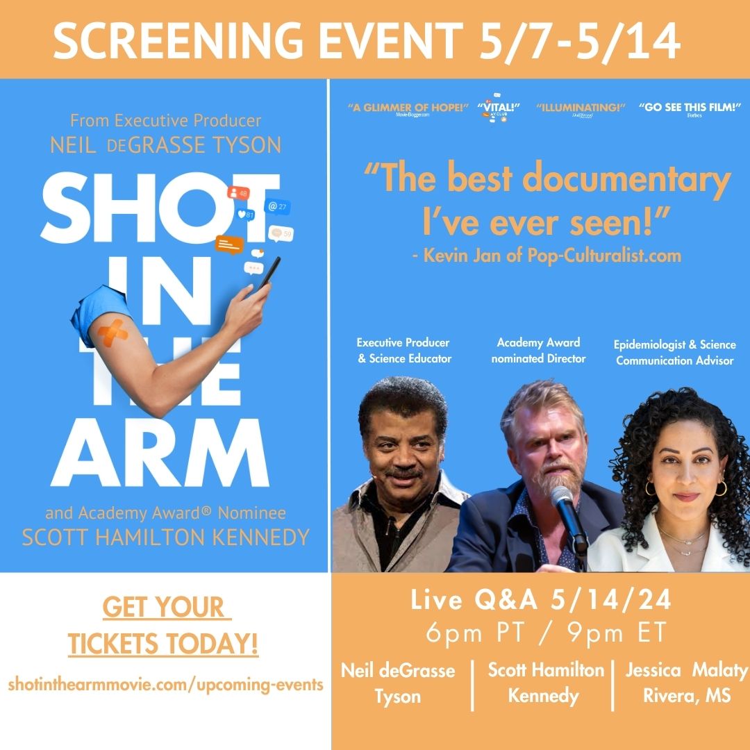 A new documentary, Shot in the Arm, explores vaccine hesitancy in the pre-COVID-19 era and now. First looking at rising measles cases, this film highlights the importance of standing up for science to protect the health of communities globally. Learn more: bit.ly/44xKxNn