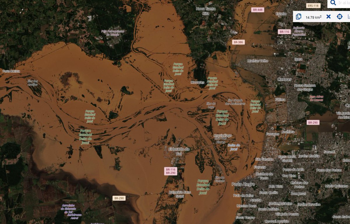 The pics show the dimension of the floods in my home state, Rio Grande do Sul - and things might get worse over the next days. If you are abroad & want to help, pls consider making a donation to either apoia.se/sos_mst apoia.se/enchentesrs or apoia.se/sosbrazil