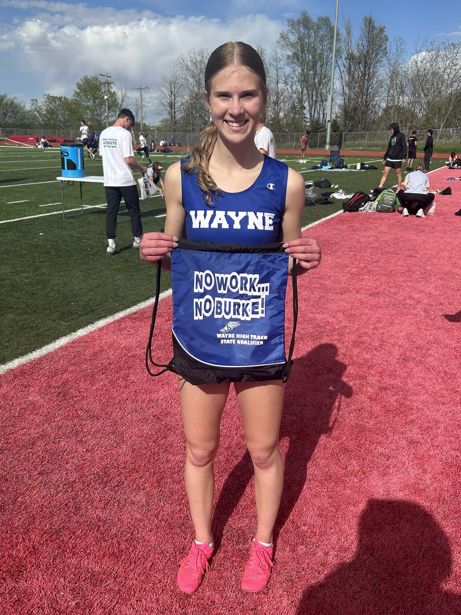 Congratulations to Elle Powicki for being the District Champion in the 100m. Hurdles with a time of 15.32 and qualifying for the state track meet at Burke Stadium! 
#NoWorkNoBurke
#WeAreWayne
@WayneSchools