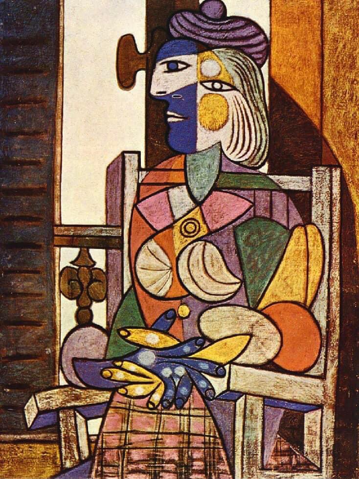 “Mujer sentada junto a la ventana (Marie-Thérèse)” • 1937 Pablo Picasso
