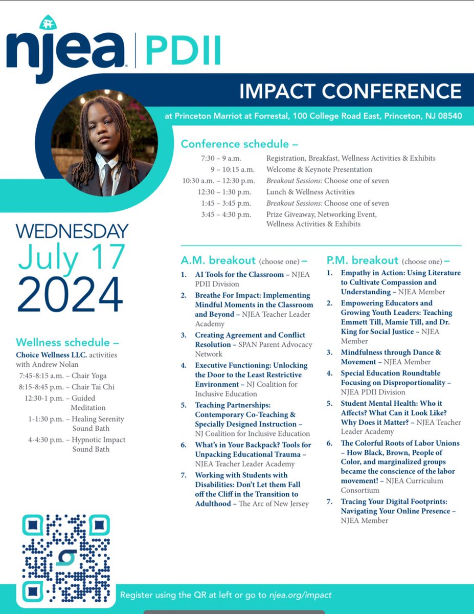 I’m excited to be one of the presenters at the @NJEA PD II Impact Conference taking place in July with an amazing keynote speaker #HelenaDonatoSapp