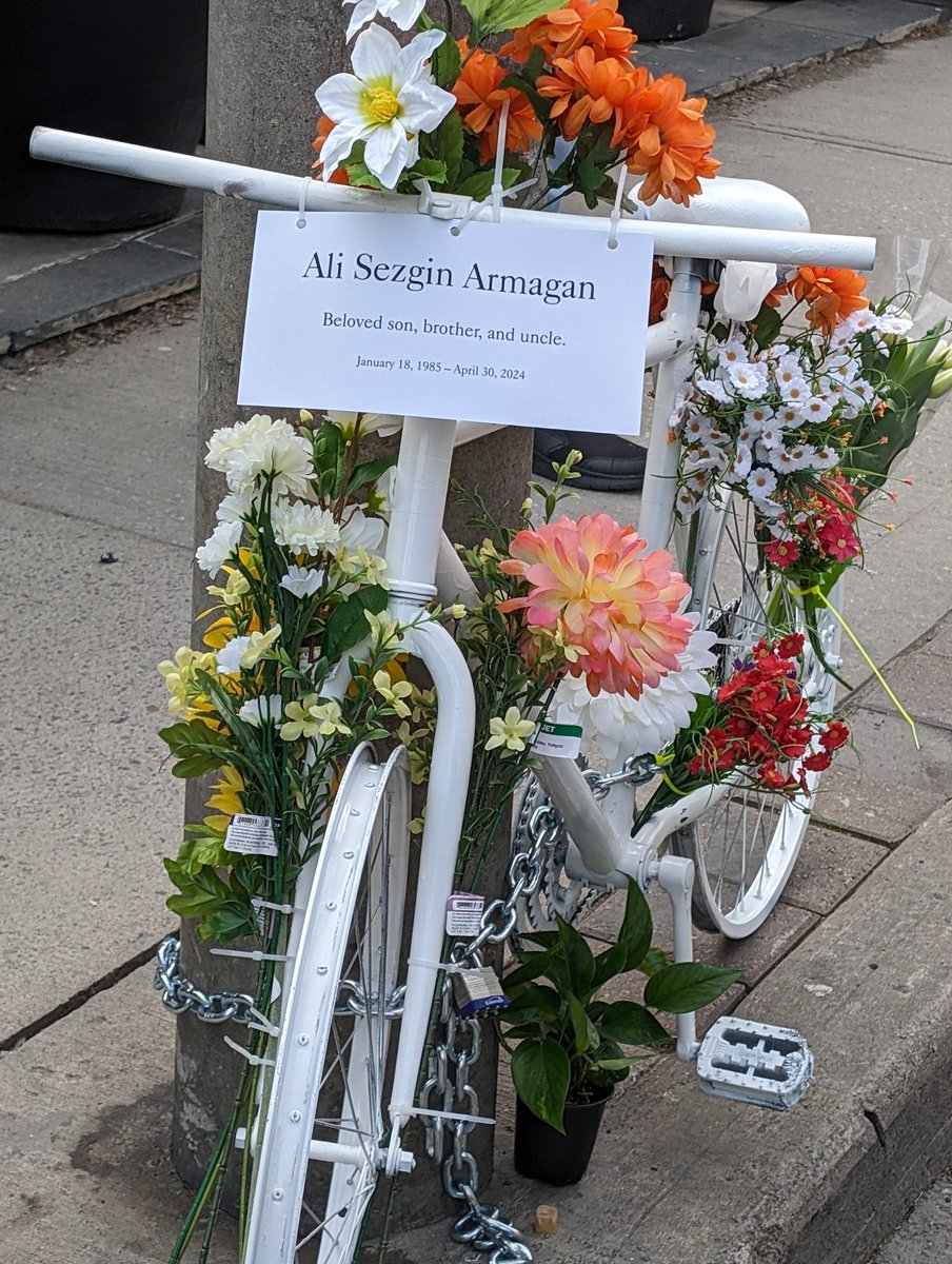 For Sezgin, #youneverridealone #bikeTO