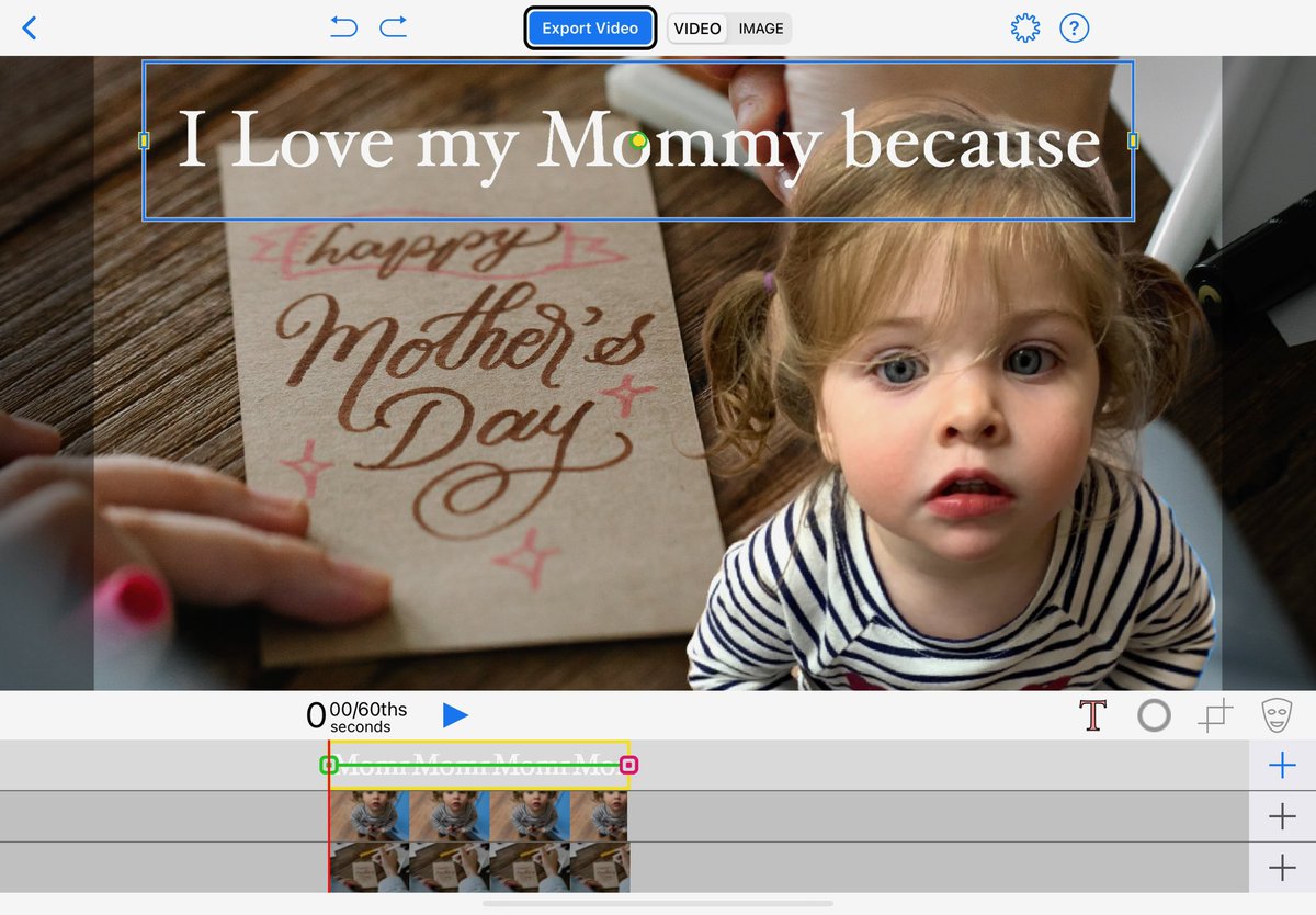 “I love my Mommy because”…Creating #Mothersday gifts is fast and easy using the Subject Masking tool in the #doink #greenscreen app. The feature works with any photo and any background. No green screen needed. @DoInkTweets