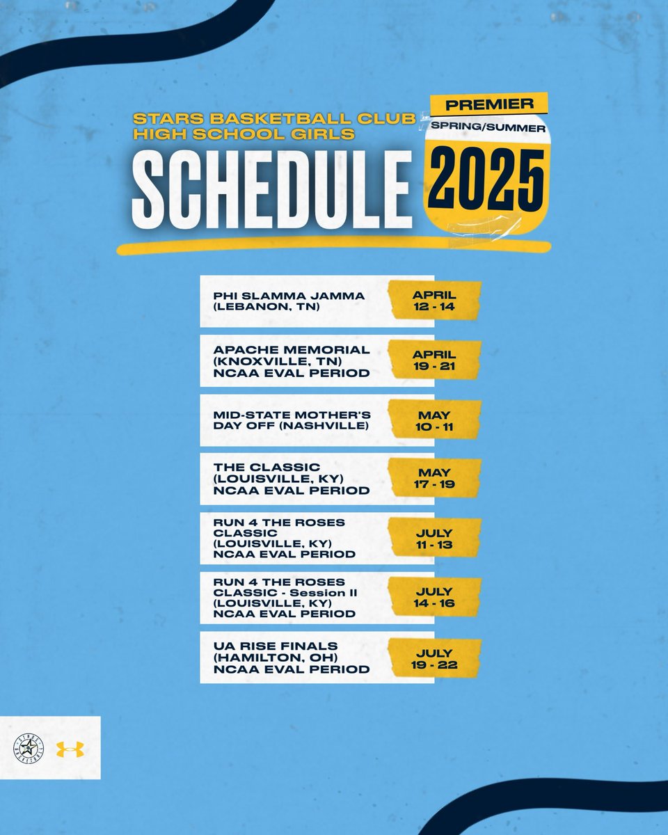 here’s an updated schedule for the rest of the season!! 💙💙