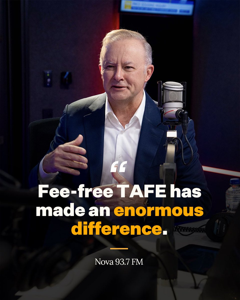 AlboMP's tweet image. And today we’ve announced even more fee-free TAFE places to train more tradies and build more homes.