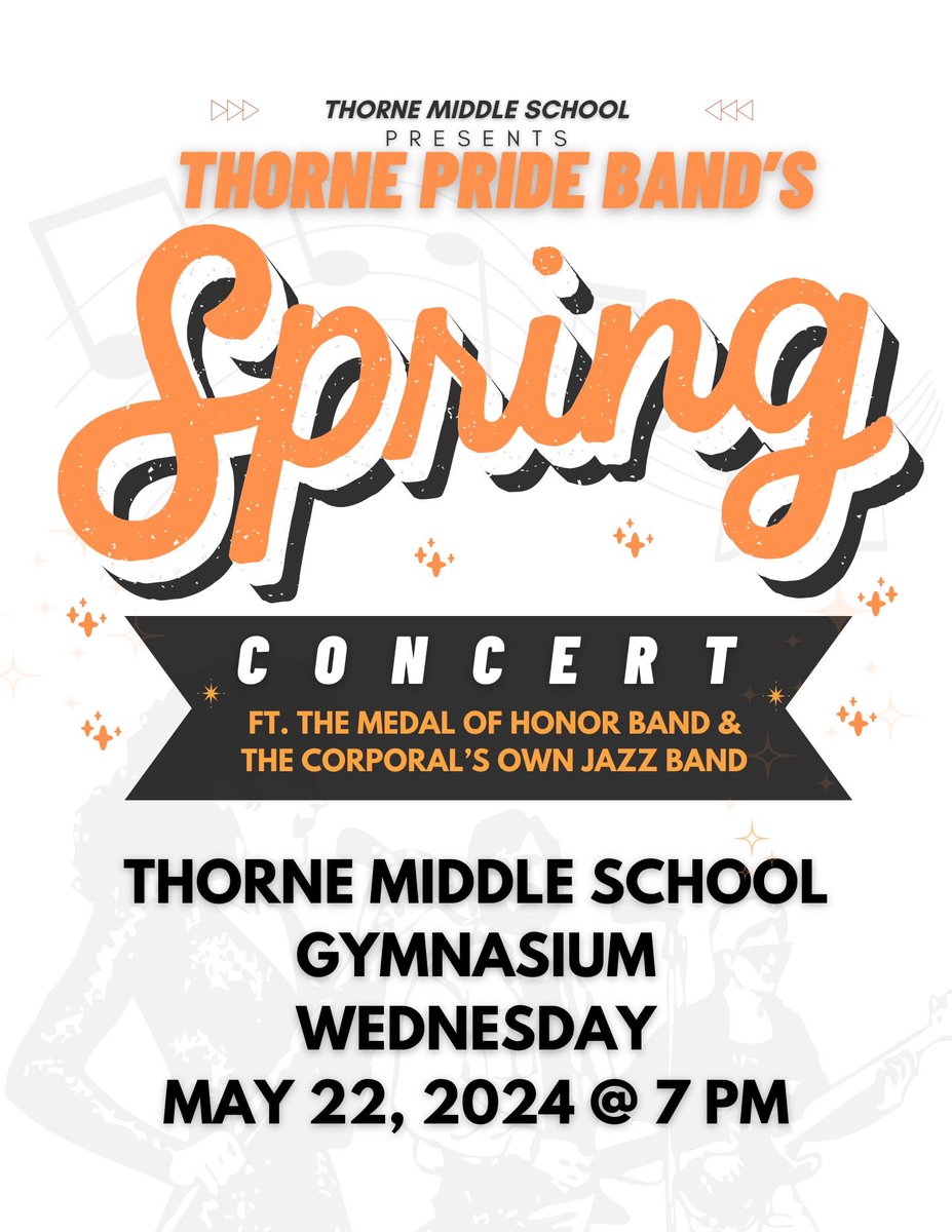 We are excited to share our music with our community on Wednesday, May 22nd. Concert starts at 7PM in the gym at @thorne_ms @MTPSpride