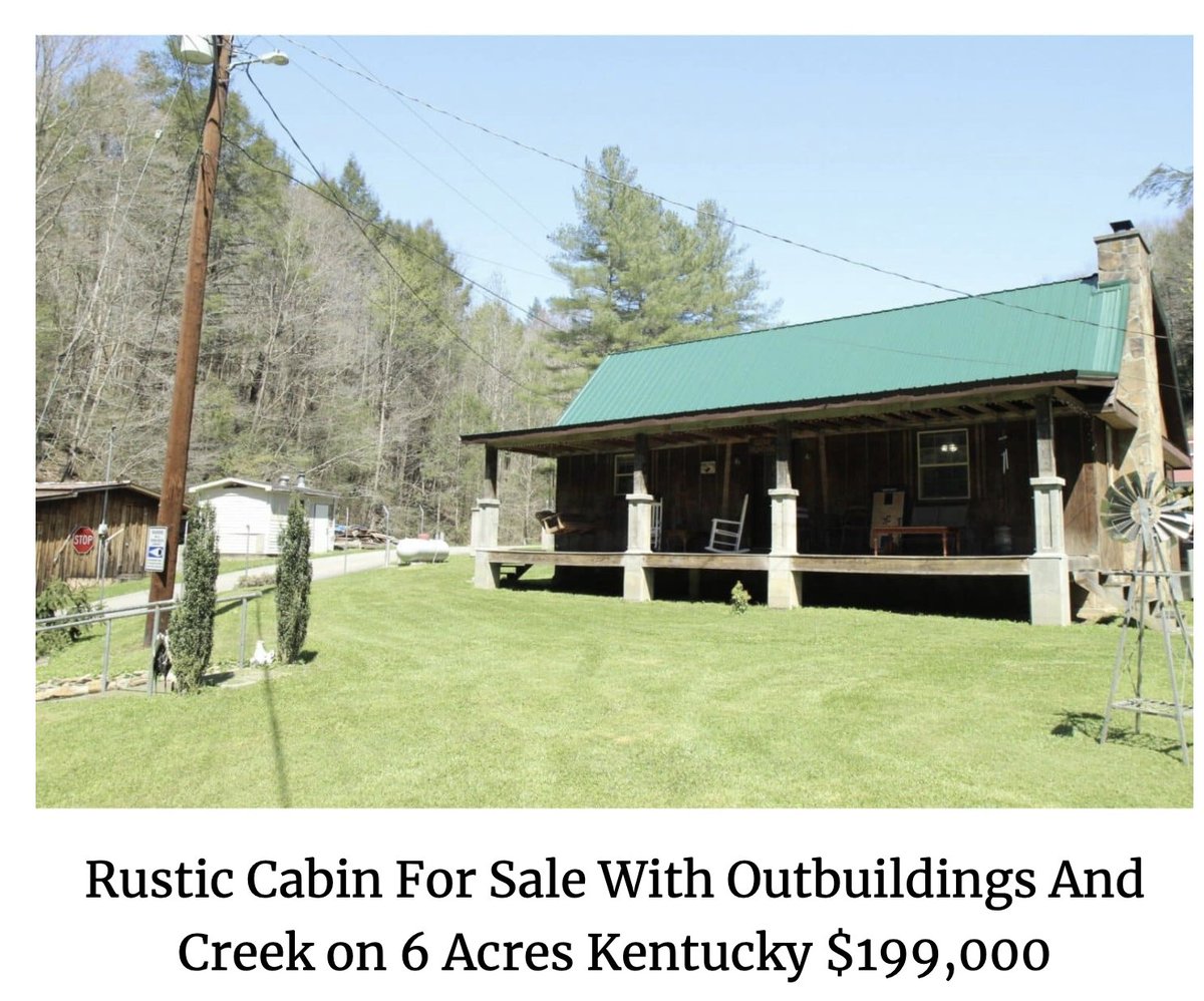 countrylifedreams.com/rustic-cabin-f…
 beautiful Kentucky acres and the most soothing, peaceful, calming creek you will ever hear. It will put you right to sleep. Sweet Dreams.

#Rusticcabin #RusticCozyCabin