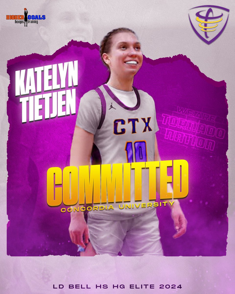 Congrats to our girl @K_tietjen10 on her commitment to @CTXAthletics The @LDBell_WBB Star had an All State Season & will carry that momentum to Concordia & make an impact! Super happy for you “Bell”. ALWAYS #HGProud💙🧡