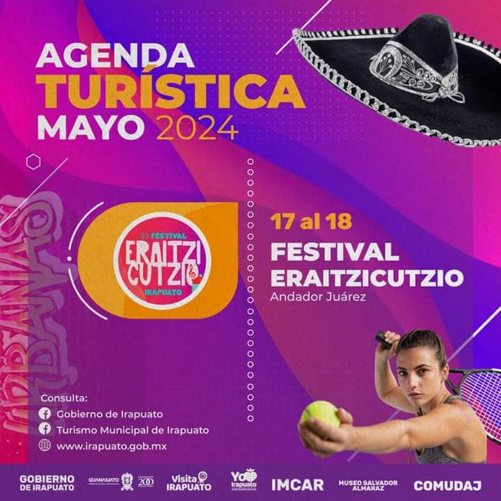 🏵️🍓¡Es momento de conectar con nuestras raíces! 🌽🌾Del 17 al 18 de mayo llega a #Irapuato el Festival Eraitzicutzio. 📍Andador Sor Juana ¡No te lo pierdas! @IrapuatoTurismo @IMCAR_Irapuato @irapuatogob