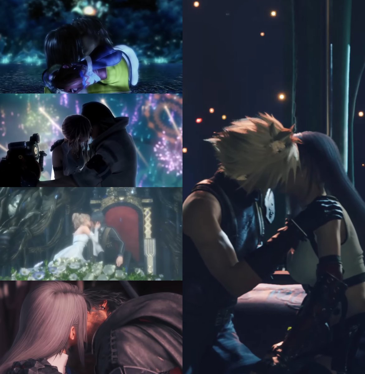 cloud and tifa are the newest members in the💏club #FinalFantasy