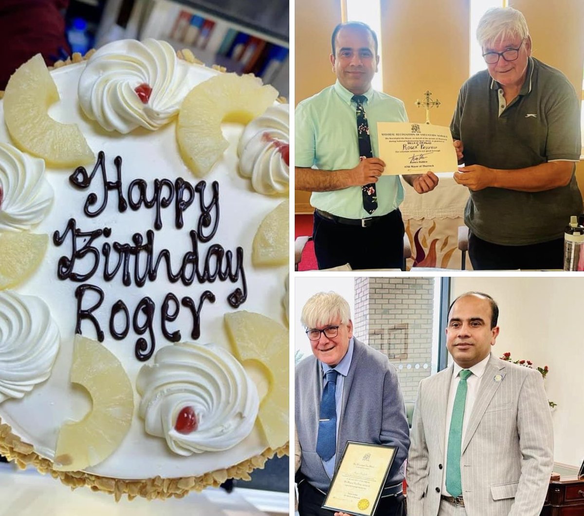 Happy Birthday Roger 🎂 Roger Passfield is local residents’ forum chair. He has been inducted into Mayoral Roll of honour & received a special recognition certificate from Mayor of Thurrock on my recommendation. #IValueYou #YouAreMyPriority