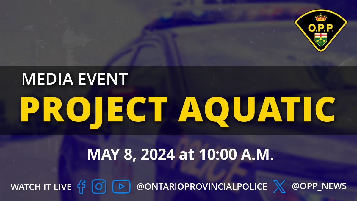 #OPP announces the results of a major child sexual exploitation investigation involving 27 Ontario police services. Join us for a live media event tomorrow, May 8 at 10:00 A.M.