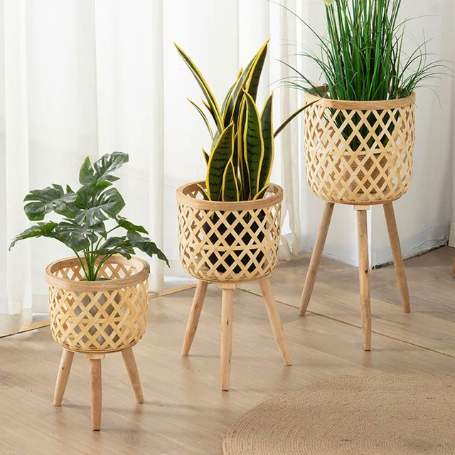 Elevate your plant display with our handmade bamboo woven flower pot and stand, adding natural beauty to your home decor! 🌿🌸 Check out our website to get yours delivered directly to you!

Link in bio!

#PlantLover #HomeDecor #HandmadeCrafts #BambooPot #IndoorGarden #DIYDecor