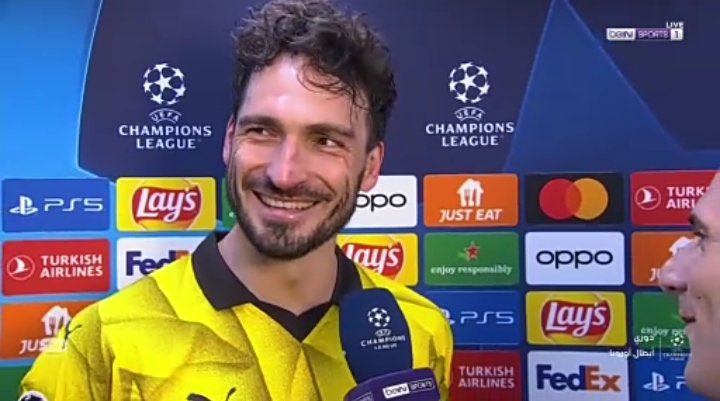 Mats Hummels: “I hope Bayern qualifies for the Champions League final. I’m hoping for a German final.”